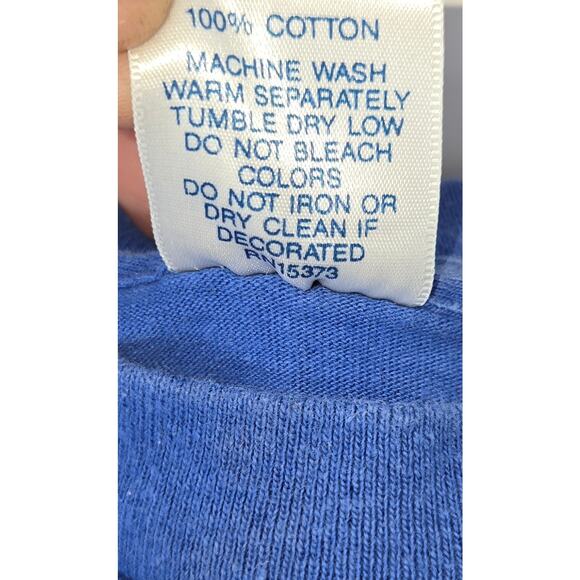 Vintage 1992 Olympic Team USA Basketball T-Shirt Youth Large Single Stitch Blue - Picture 4 of 13